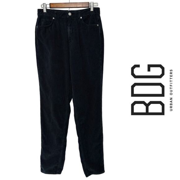 BDG Urban Outfitters Gray Corduroy Pants Mom High Rise Dark Cottage Sz: 28 - Picture 1 of 10